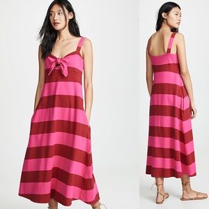 MDS Stripes Tie-Front Dress